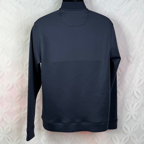 Zyia Mens Active Clubhouse Golf 1/4 Zip Navy Pullover Size M - Picture 3 of 12